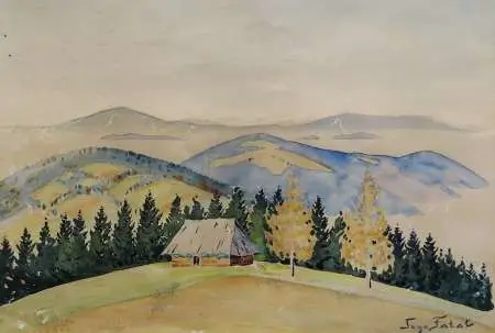 Pejzaż z okolic Bystrej, ok. 1936