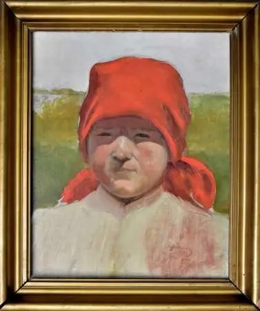 Dziewczyna w czerwonej chustce, 1905