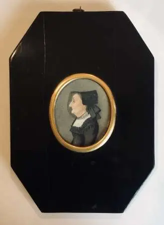 Portret Marii Seidel miniatura 