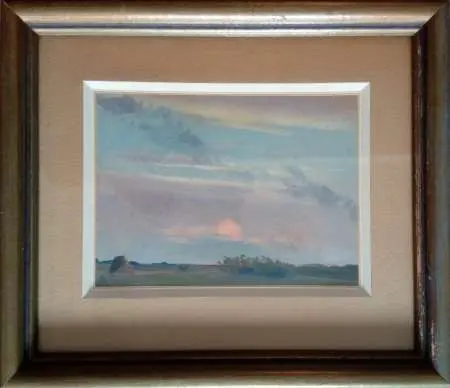 Pejzaż z zachodzącym słońcem - Jastarnia