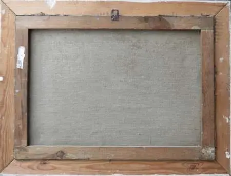 Pejzaż zimowy z chatami pod Giewontem, 1963