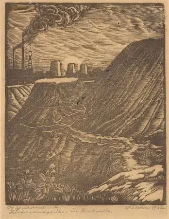 Ferdinandgrube in Kattowitz. Hałdy w Bogucicach, 1932 