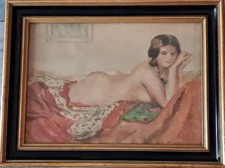 Akt kobiecy we wnętrzu, ok 1930 r.