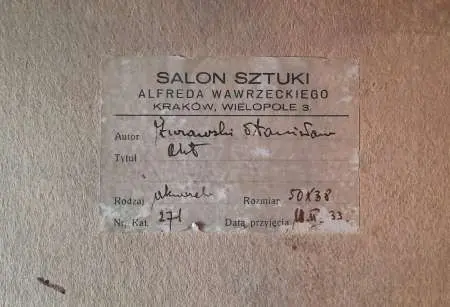 Akt kobiecy we wnętrzu, ok 1930 r.