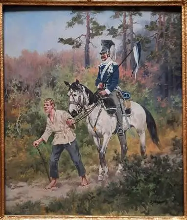 Scena rodzajowa z powstania listopadowego