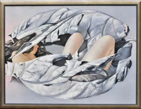 Dziewczyna otulona liśćmi, 1993