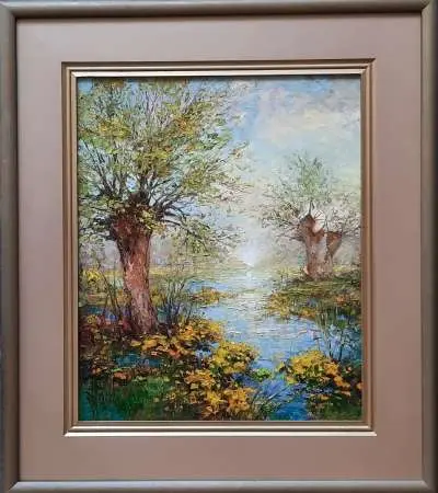 Pejzaż z kaczeńcami