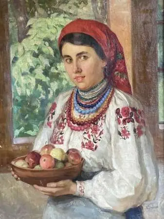 Dziewczyna w stroju ludowym