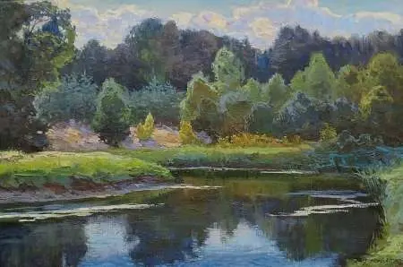 Krajobraz z rzeką Ełk, 1982 