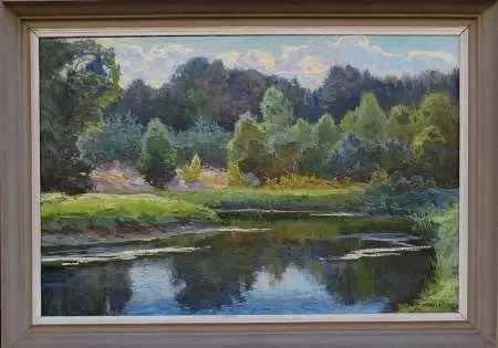 Krajobraz z rzeką Ełk, 1982 