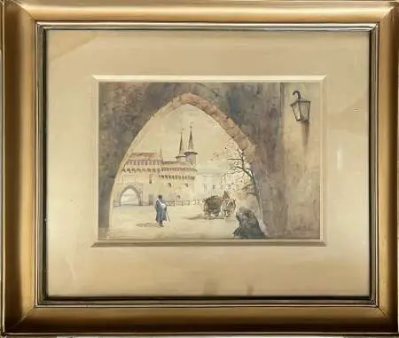 Widok na Barbakan w Krakowie