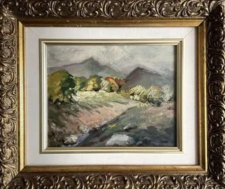 Pejzaż górski, autorstwo przypisywane