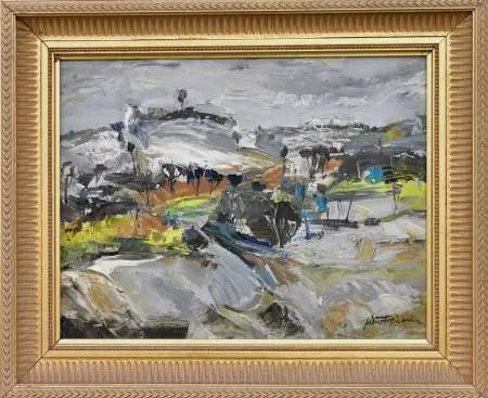 Letni pejzaż ze wzgórzem