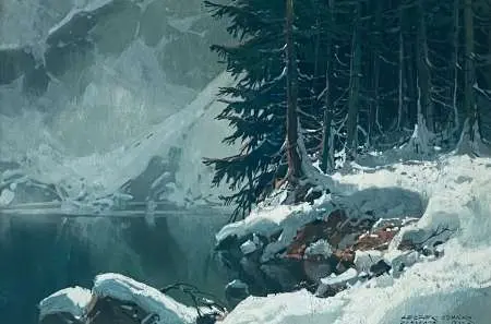 Pejzaż zimowy z Zakopanego