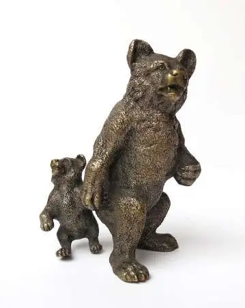 Figurka Niedźwiedzica z małym Norblin