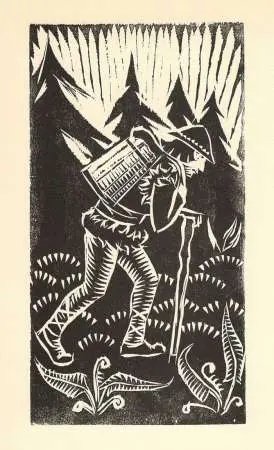 Jałowcarz niosący ceber, 1928