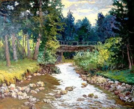 Pejzaż z rzeką (Koniec lata)