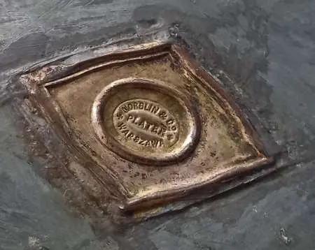 Świecznik platerowy Norblin Warszawa