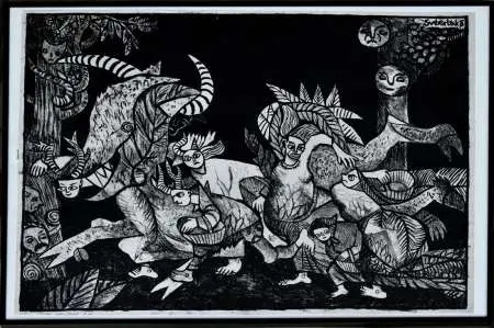 Szał grzybowy. Z cyklu 'Las', 1958