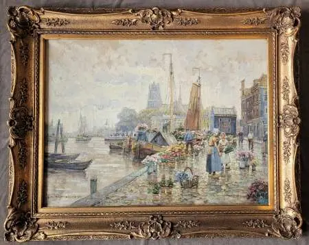 Targ kwiatowy w Amsterdamie