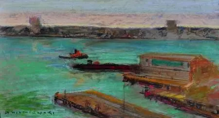 Nabrzeże rzeki Hudson, ok. 1971