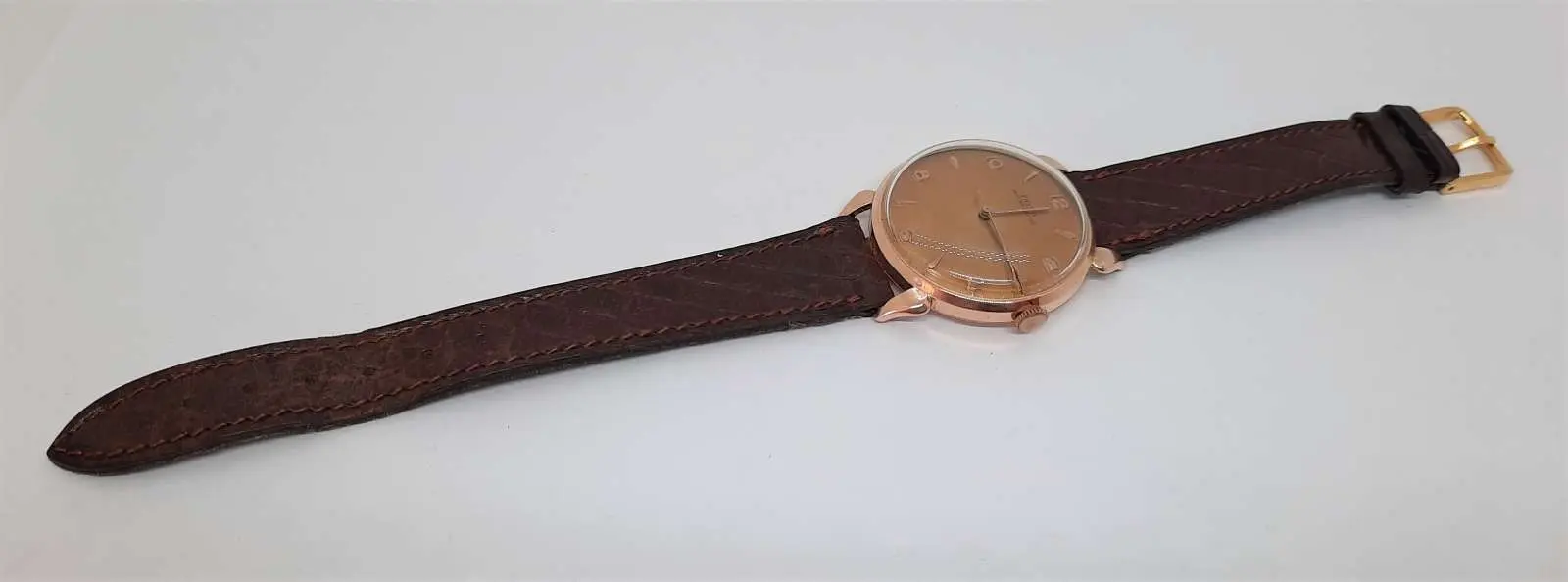 Złoty zegarek męski naręczny DOXA ANTI-MAGNETIQUE