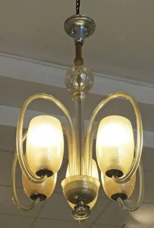 Żyrandol art deco, Czechosłowacja, ok. 1930 