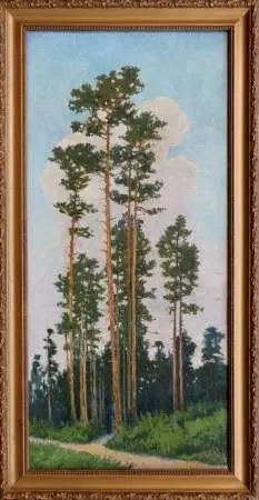 Pejzaż z sosnami, 1960