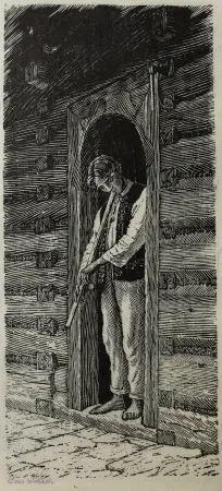 Z fujarką w drzwiach