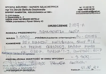 Pierścionek z diamentami