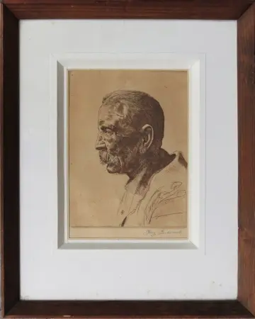Portret mężczyzny z profilu