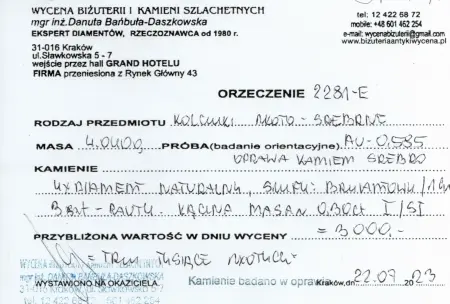 Kolczyki złoto-srebne 