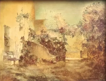 Pejzaż Motyw włoski - Podwórko