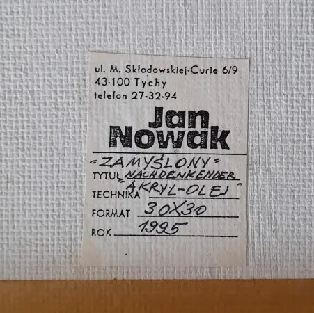 Zamyślony Nachdenkender