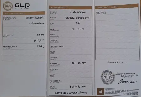 Kolczyki z diamentami