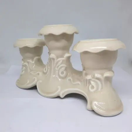 Świecznik porcelanowy 3-płomienny 