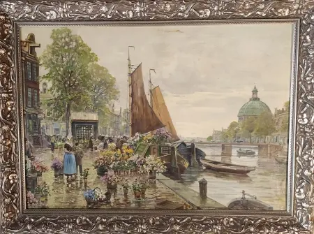 Targ kwiatowy w Amsterdamie