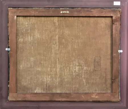 Pejzaż z wiejskimi zabudowaniami