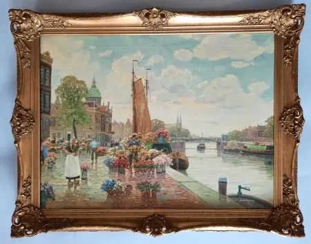 Targ kwiatowy w Amsterdamie