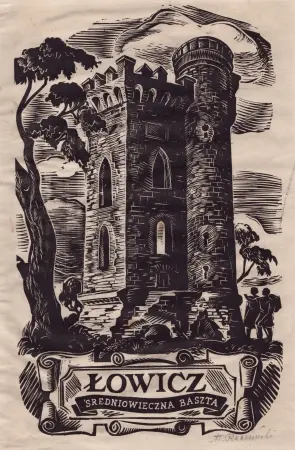 Zabytki miast polskich. 10 oryginalnych drzeworytów.