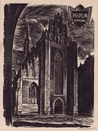 Zabytki miast polskich. 10 oryginalnych drzeworytów.