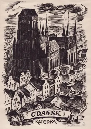 Zabytki miast polskich. 10 oryginalnych drzeworytów.