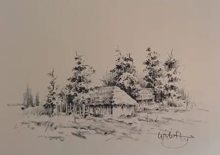 Wiejskie zabudowania 