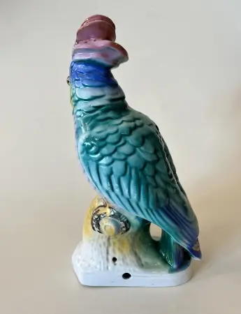 Figura porcelanowa Steatyt - Papuga 