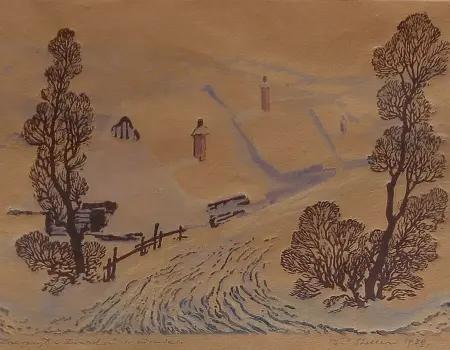 Zwardoń w zimie, 1939