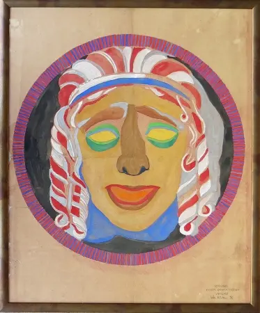 Projekt maski na fasadę wileńskiego Teatru na Pohulance