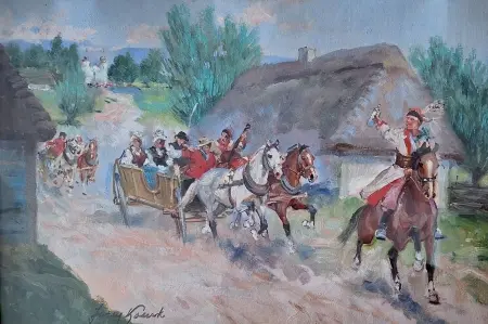 Wesele krakowskie wraca od ślubu