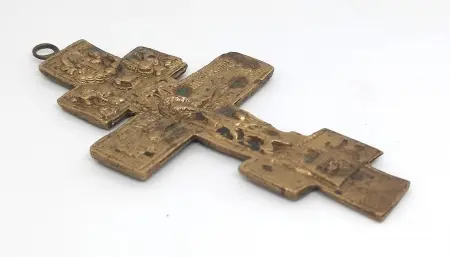 Krzyż prawosławny z mosiądzu