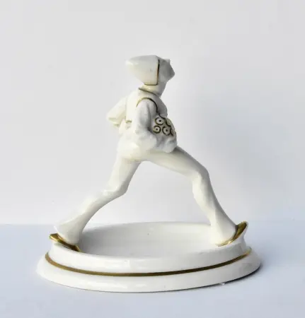 Figurka Pierrot, L. Foucar, Hutschenreuther, ok. 1930
