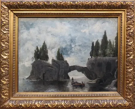 Pejzaz z okolic Amalfi, 1900